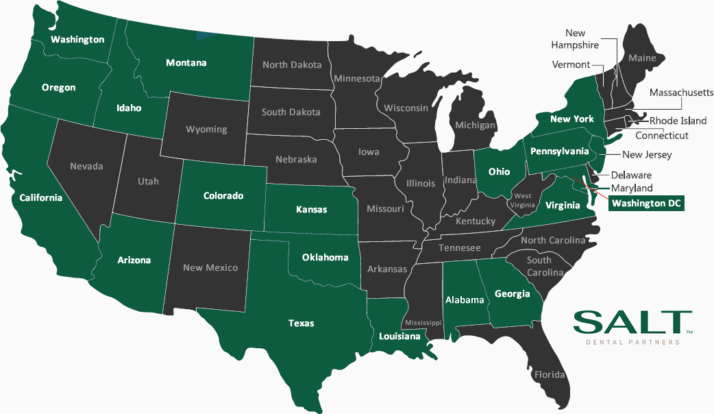 States Participating in the SALT Dental Collective
